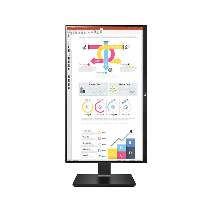 Màn hình LG 23.8 Inch 24QP750-B (23.8inch/QHD/IPS/75Hz/5ms/240nits/HDMI+DP+USBC+Audio/FreeSync)4