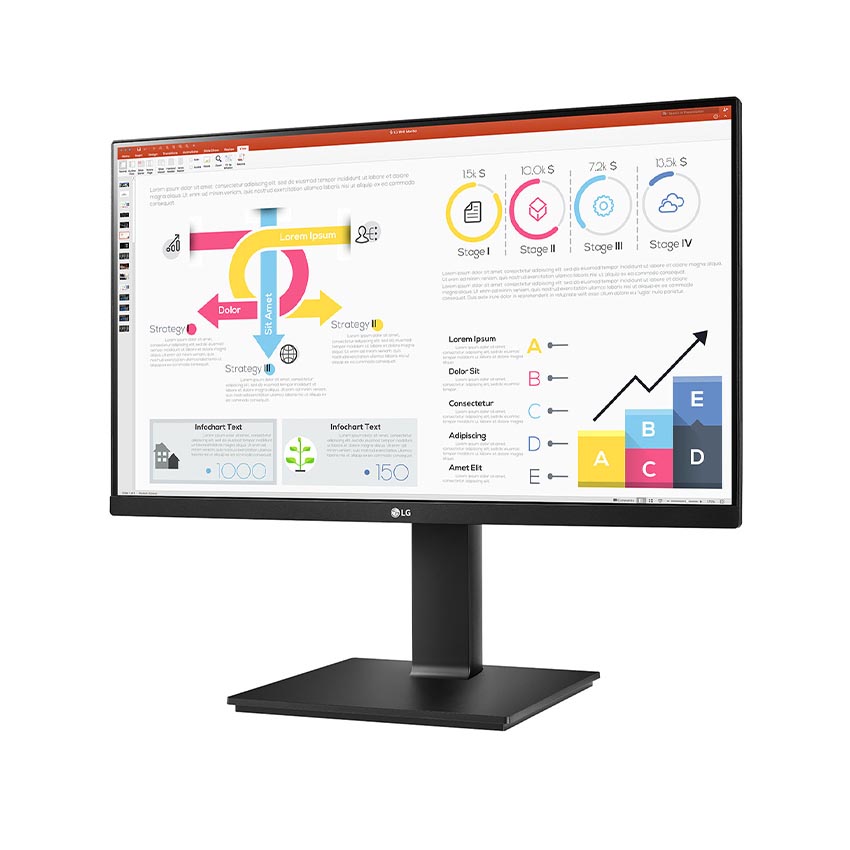 Màn hình LG 23.8 Inch 24QP750-B (23.8inch/QHD/IPS/75Hz/5ms/240nits/HDMI+DP+USBC+Audio/FreeSync)1