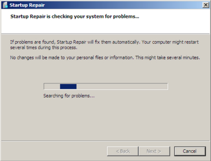 Máy tính lỗi startup repair khi khởi động Windows